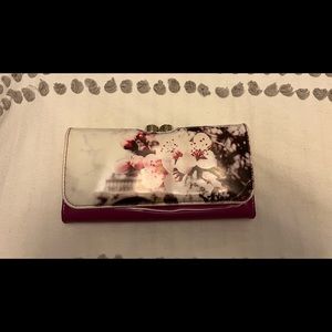Ted Baler Floral and Purple Wallet